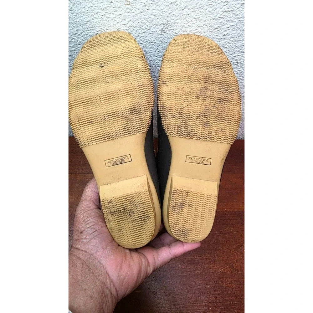 Sperry Women's Brown‎ Duck Rain Boots Size 9.5Waterproof Leather